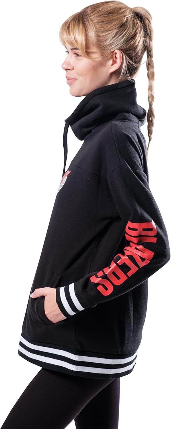 imageUltra Game Womens NBA Official Fleece Hoodie Pullover Sweatshirt Funnel NeckTeam Color