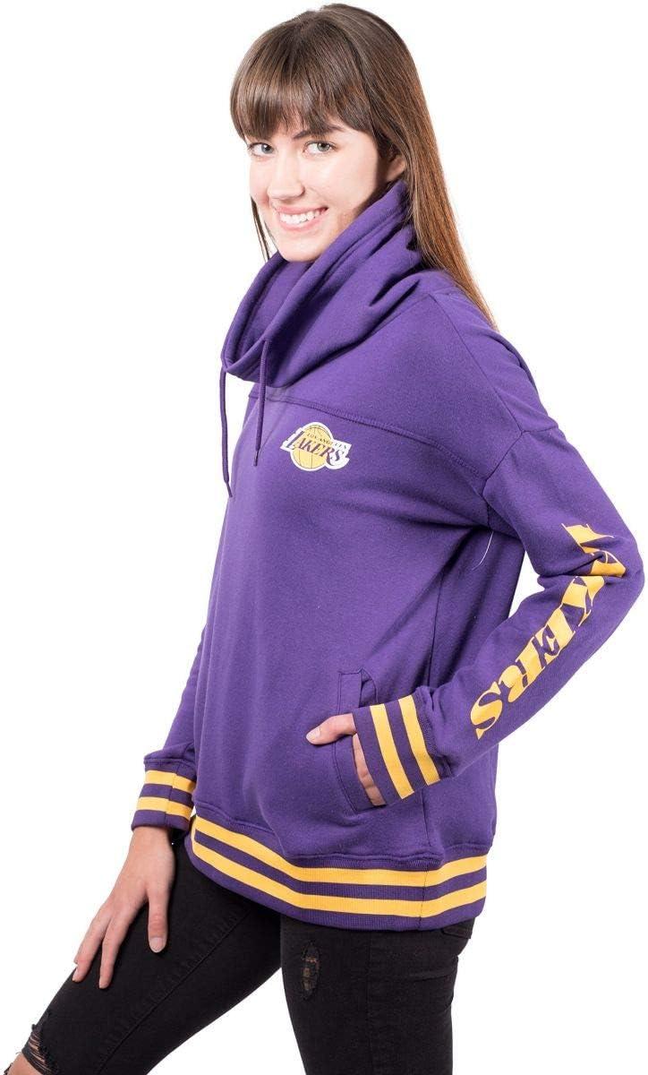 imageUltra Game Womens NBA Official Fleece Hoodie Pullover Sweatshirt Funnel NeckTeam Color