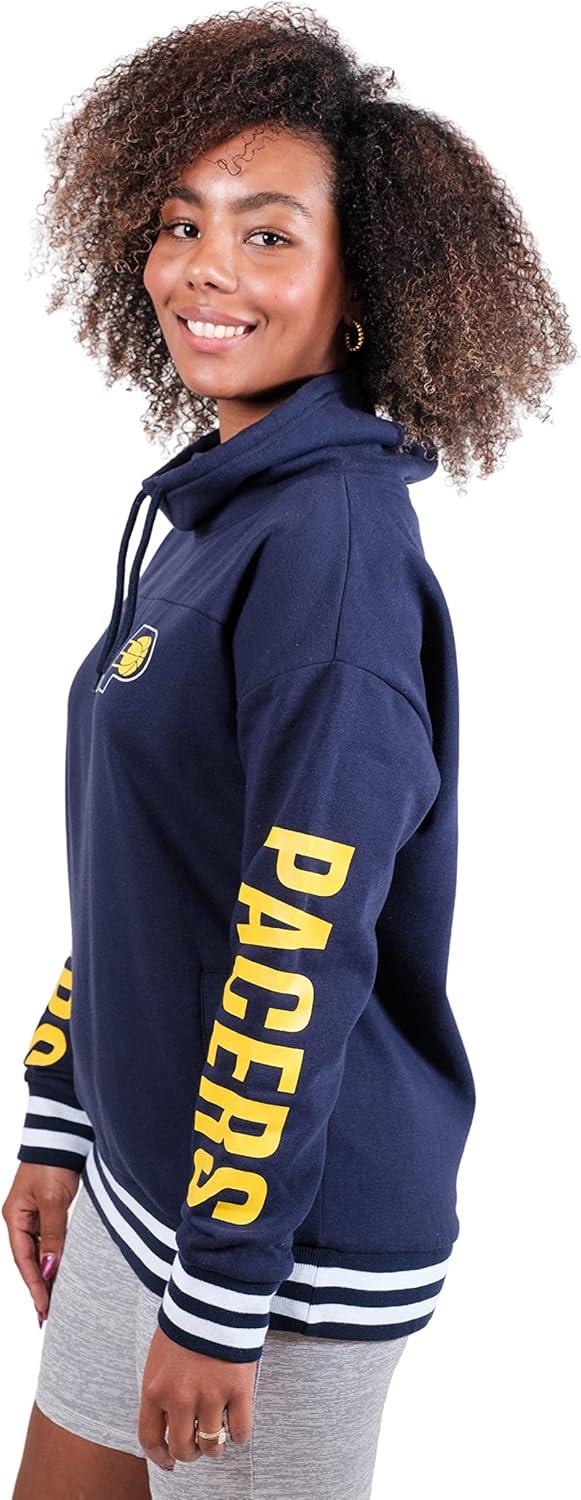 imageUltra Game Womens NBA Official Fleece Hoodie Pullover Sweatshirt Funnel NeckTeam Color
