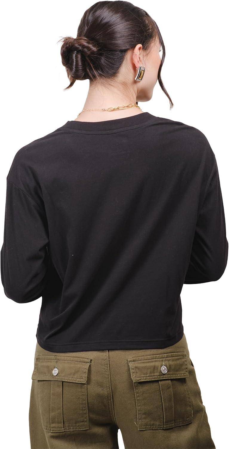 imageUltra Game Womens NBA Official Super Soft Crop Top Pullover SweatshirtBlack
