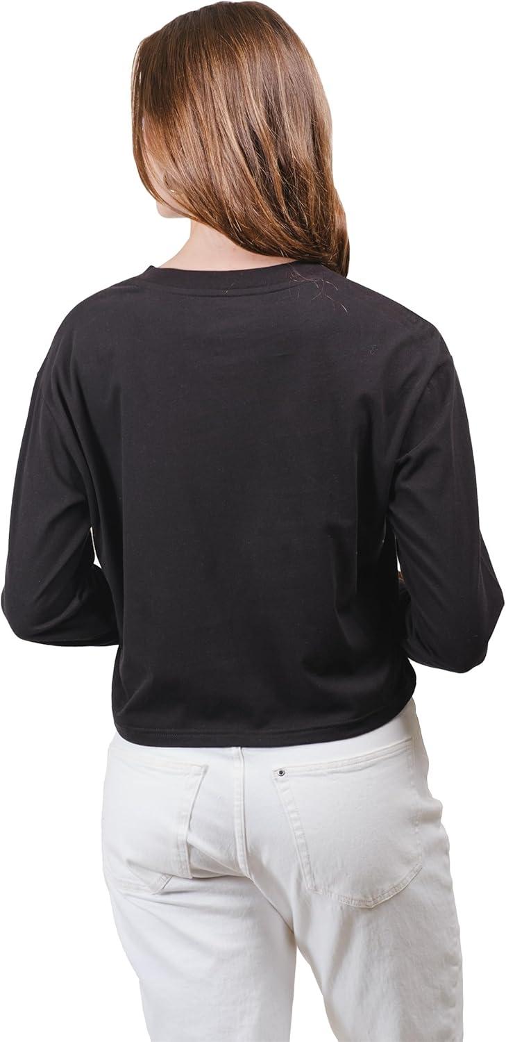 imageUltra Game Womens NBA Official Super Soft Crop Top Pullover SweatshirtBlack