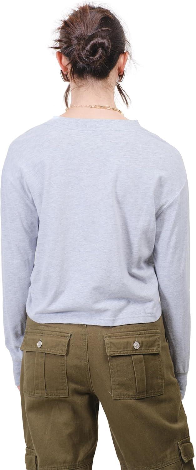 imageUltra Game Womens NBA Official Super Soft Crop Top Pullover SweatshirtHeather Grey