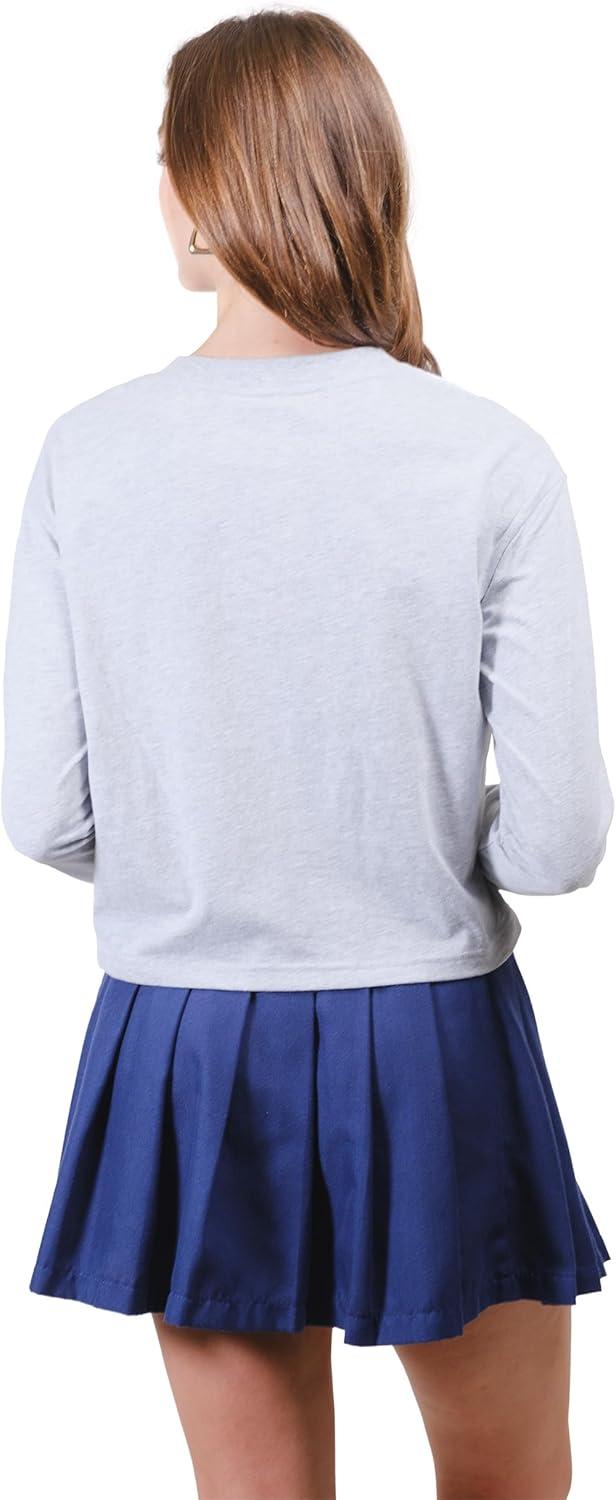 imageUltra Game Womens NBA Official Super Soft Crop Top Pullover SweatshirtHeather Grey