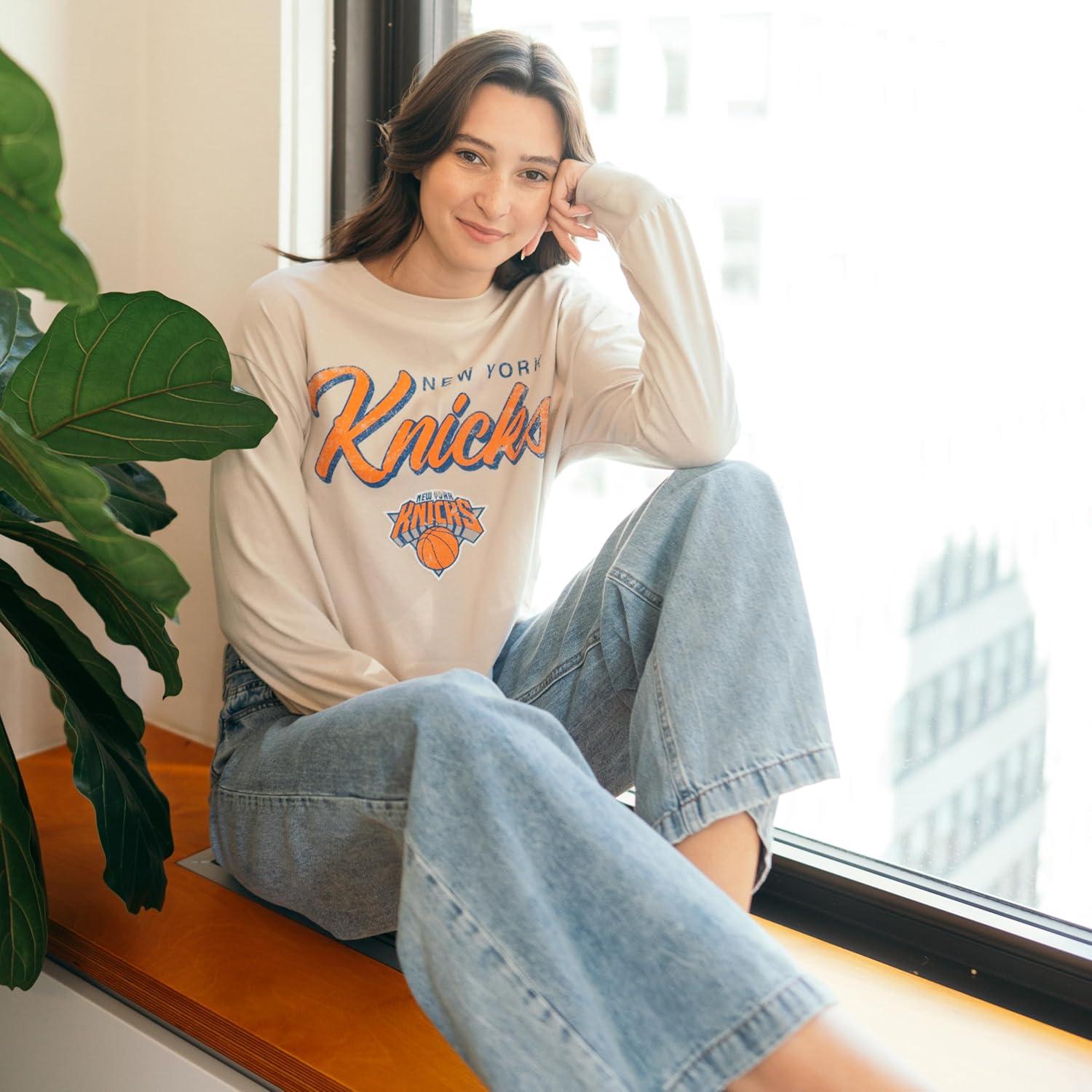 imageUltra Game Womens NBA Official Super Soft Crop Top Pullover SweatshirtSand