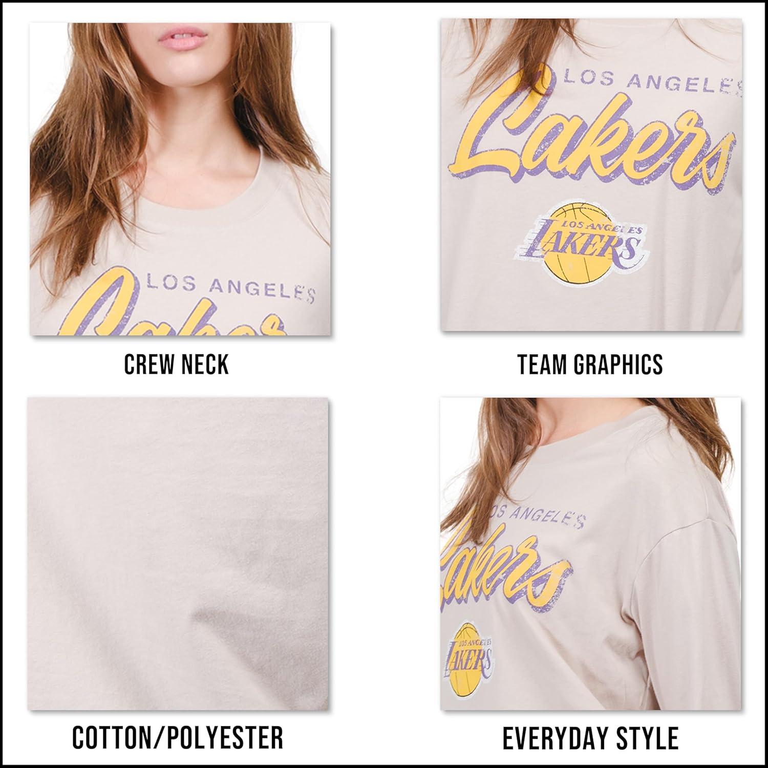 imageUltra Game Womens NBA Official Super Soft Crop Top Pullover SweatshirtSand