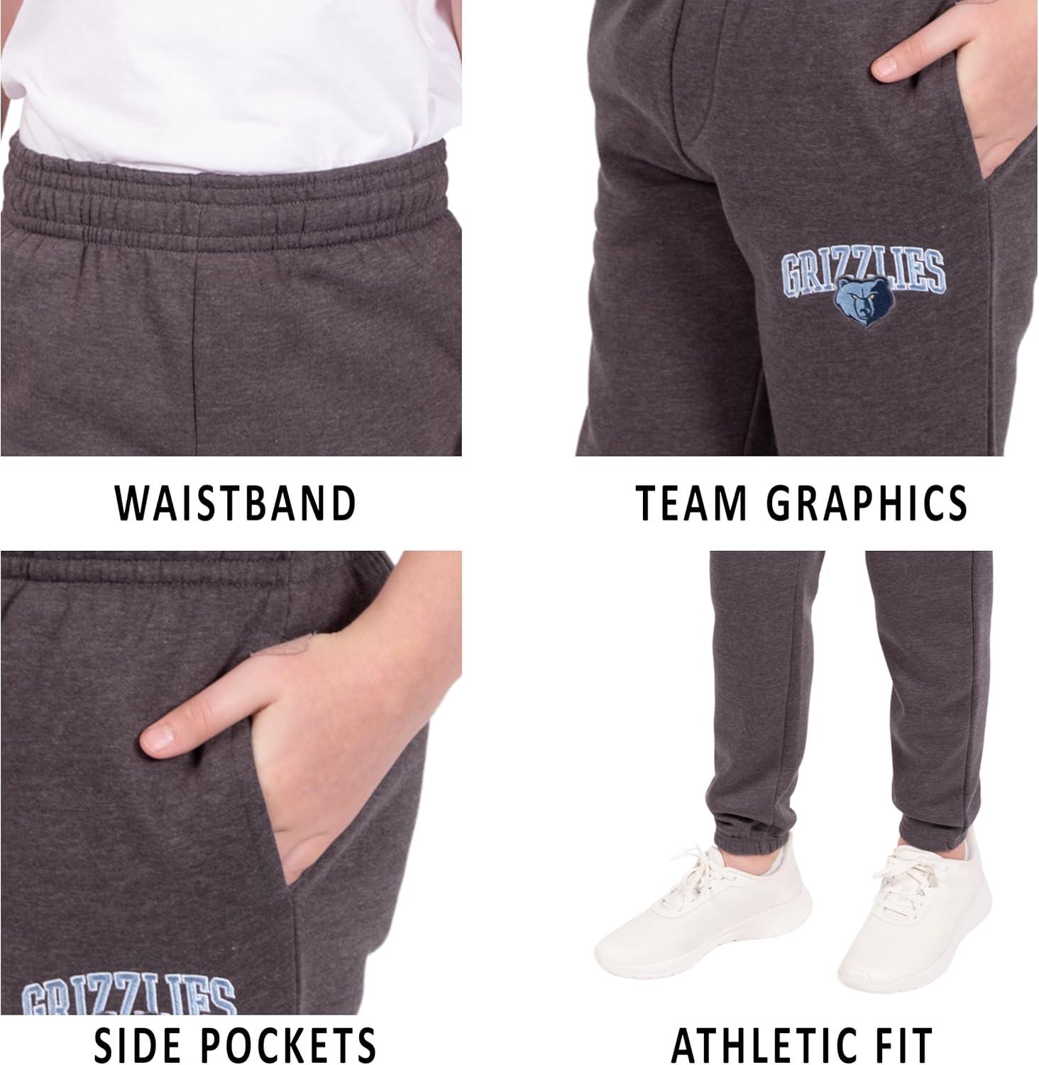 imageUltra Game Youth NBA Official Soft Fleece Active Jogger SweatpantsHeather Charcoal