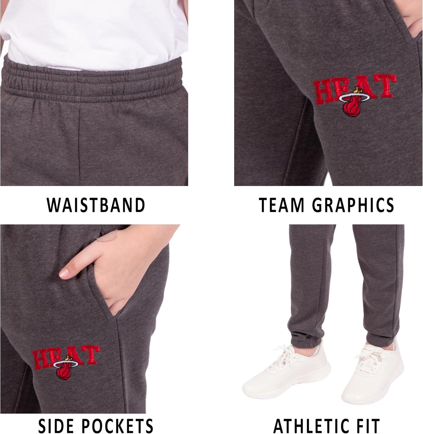 imageUltra Game Youth NBA Official Soft Fleece Active Jogger SweatpantsHeather Charcoal