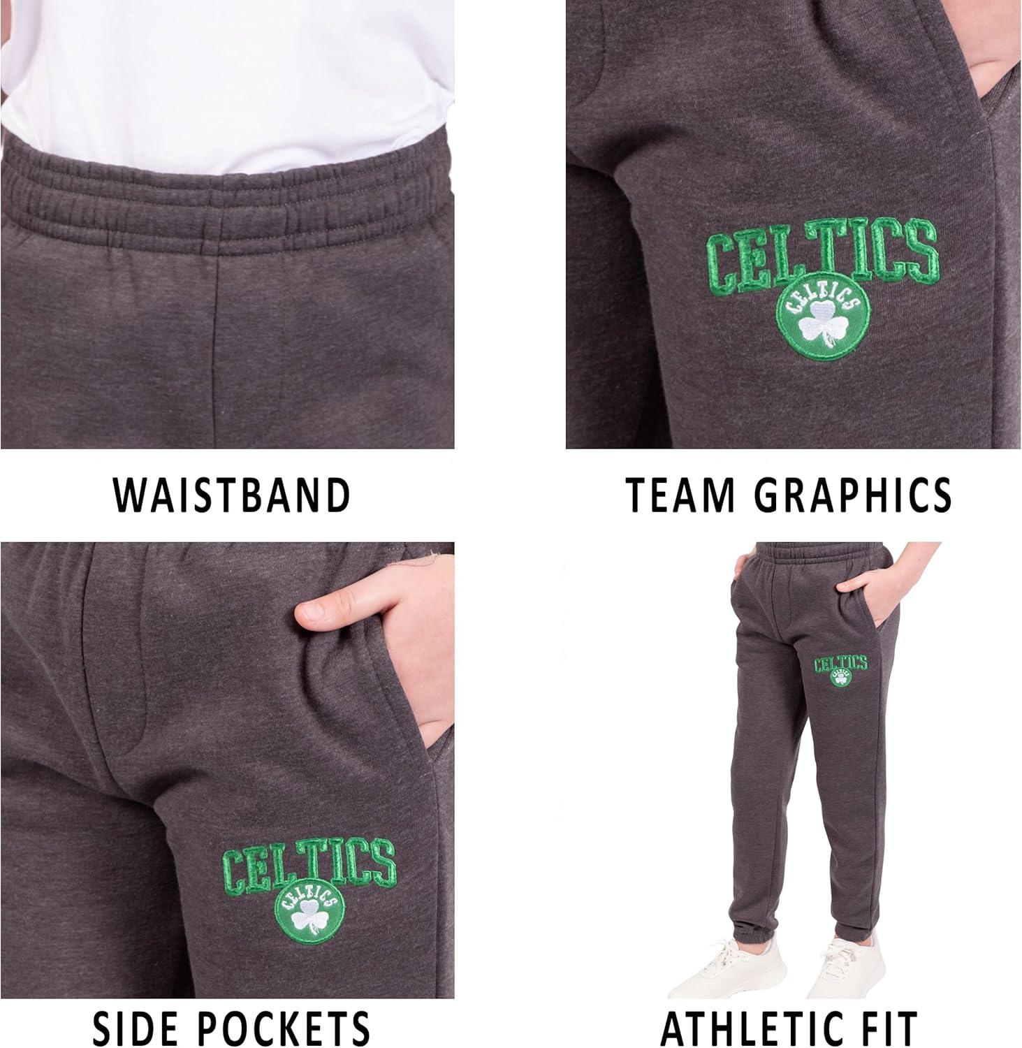 imageUltra Game Youth NBA Official Soft Fleece Active Jogger SweatpantsHeather Charcoal