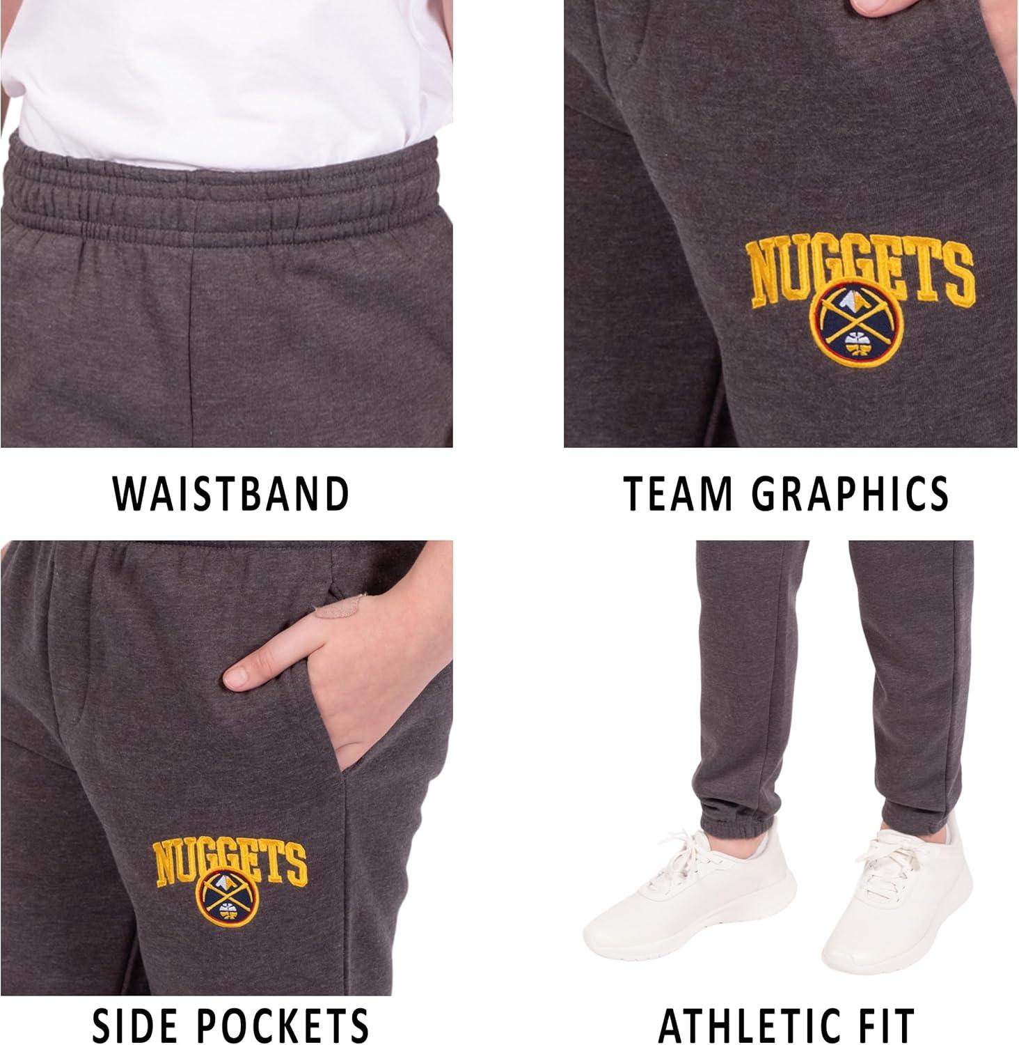 imageUltra Game Youth NBA Official Soft Fleece Active Jogger SweatpantsHeather Charcoal