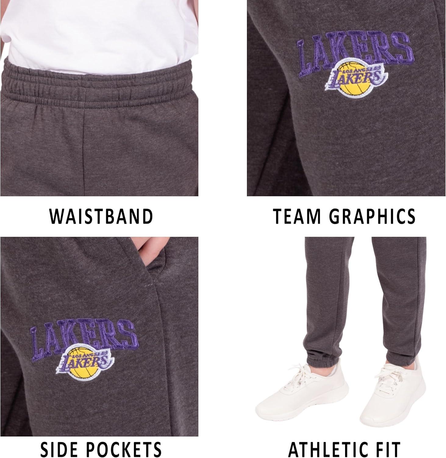 imageUltra Game Youth NBA Official Soft Fleece Active Jogger SweatpantsHeather Charcoal