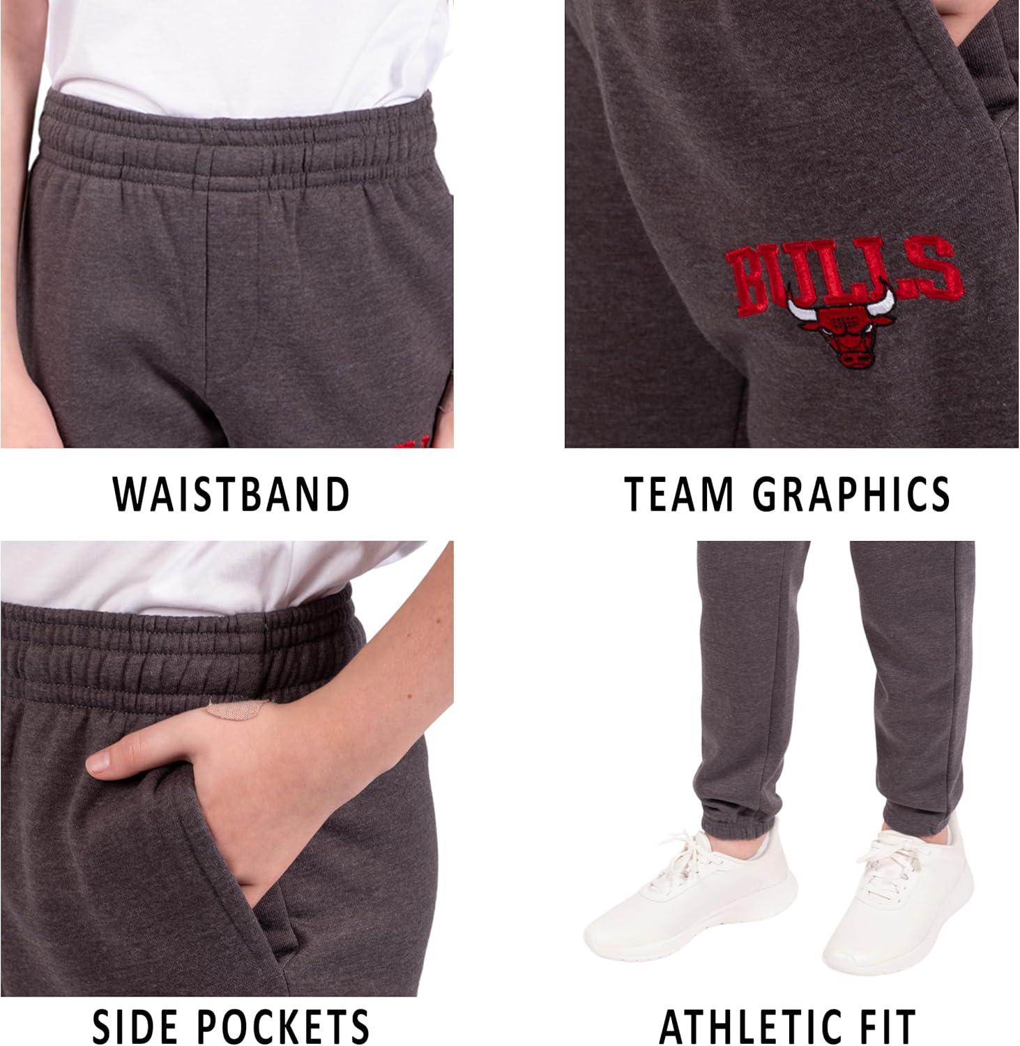 imageUltra Game Youth NBA Official Soft Fleece Active Jogger SweatpantsHeather Charcoal