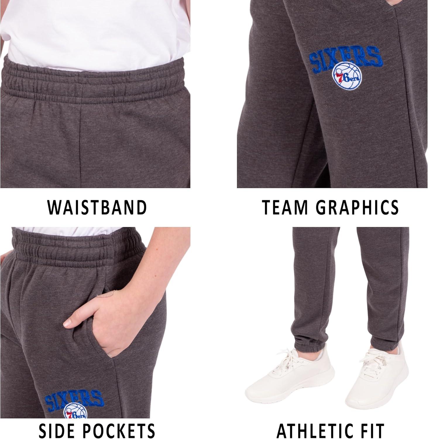 imageUltra Game Youth NBA Official Soft Fleece Active Jogger SweatpantsHeather Charcoal