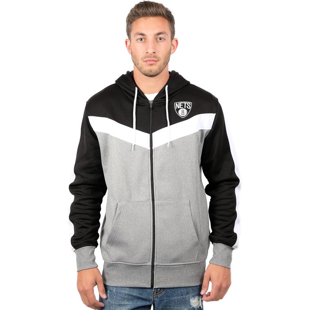 imageUltra Game Mens NBA Official Supremely Soft Full Zip Hoodie SweatshirtBlack