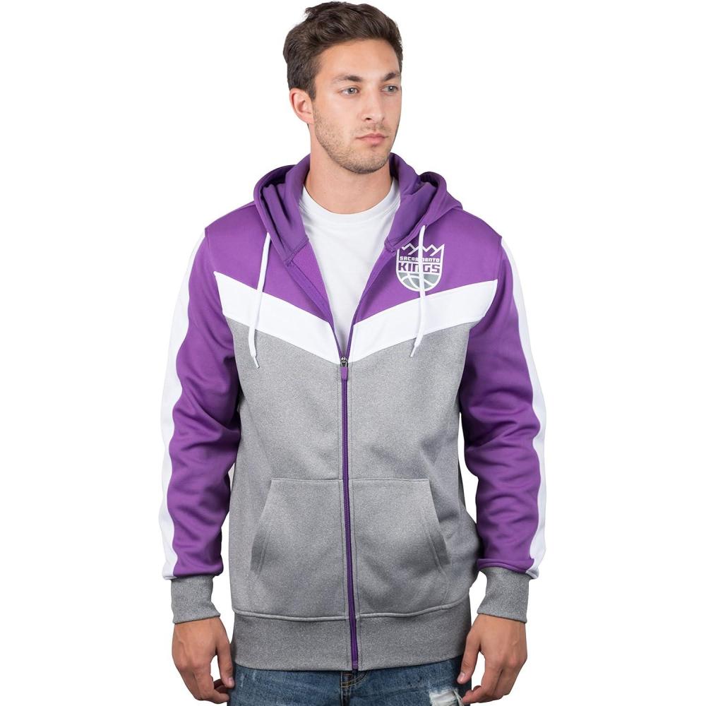 imageUltra Game Mens NBA Official Supremely Soft Full Zip Hoodie SweatshirtViolet