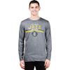 imageUltra Game Mens NBA Official Active Long Sleeves Pullover TShirtHeather Charcoal