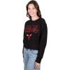 imageUltra Game Womens NBA Official Super Soft Crop Top Pullover SweatshirtBlack