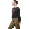 imageUltra Game Womens NBA Official Super Soft Crop Top Pullover SweatshirtBlack