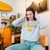 imageUltra Game Womens NBA Official Super Soft Crop Top Pullover SweatshirtHeather Grey