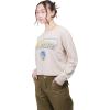 imageUltra Game Womens NBA Official Super Soft Crop Top Pullover SweatshirtSand
