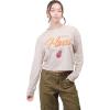 imageUltra Game Womens NBA Official Super Soft Crop Top Pullover SweatshirtSand