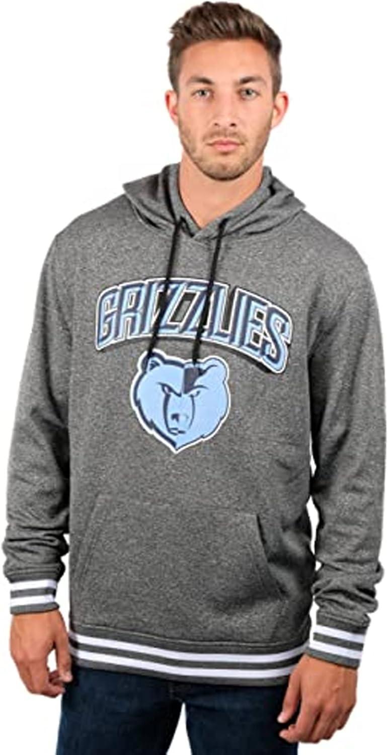 imageUltra Game Mens NBA Official Soft Fleece Hoodie SweatshirtHeather Charcoal