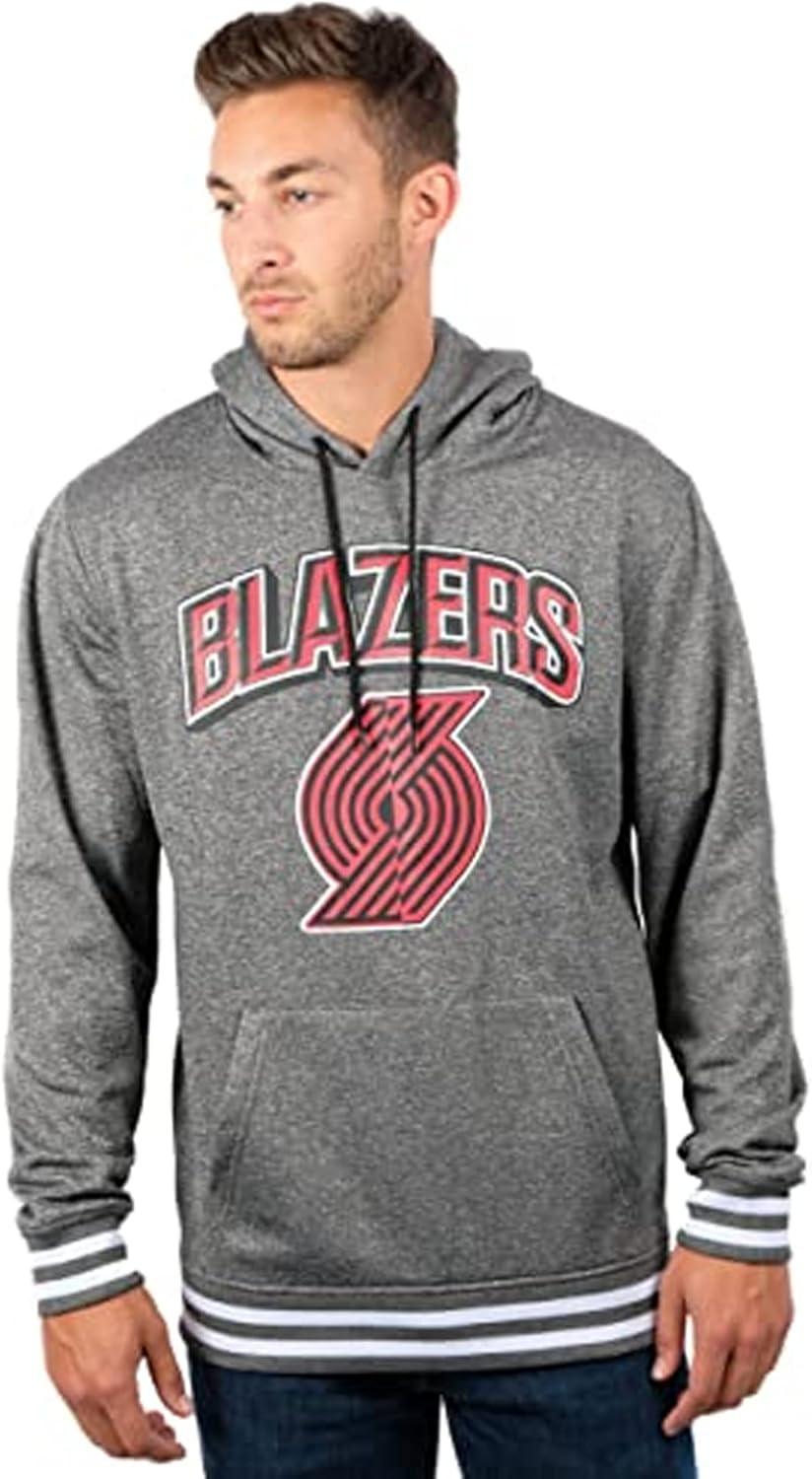 imageUltra Game Mens NBA Official Soft Fleece Hoodie SweatshirtHeather Charcoal