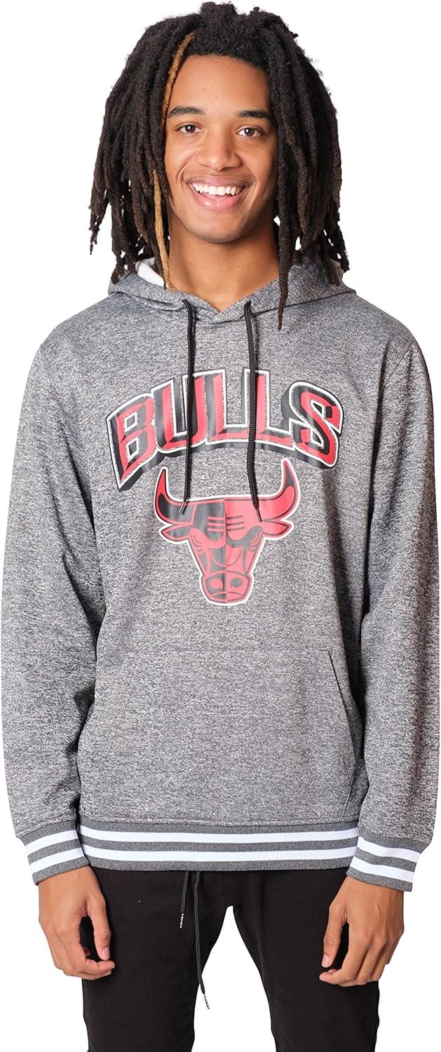 imageUltra Game Mens NBA Official Soft Fleece Hoodie SweatshirtHeather Charcoal