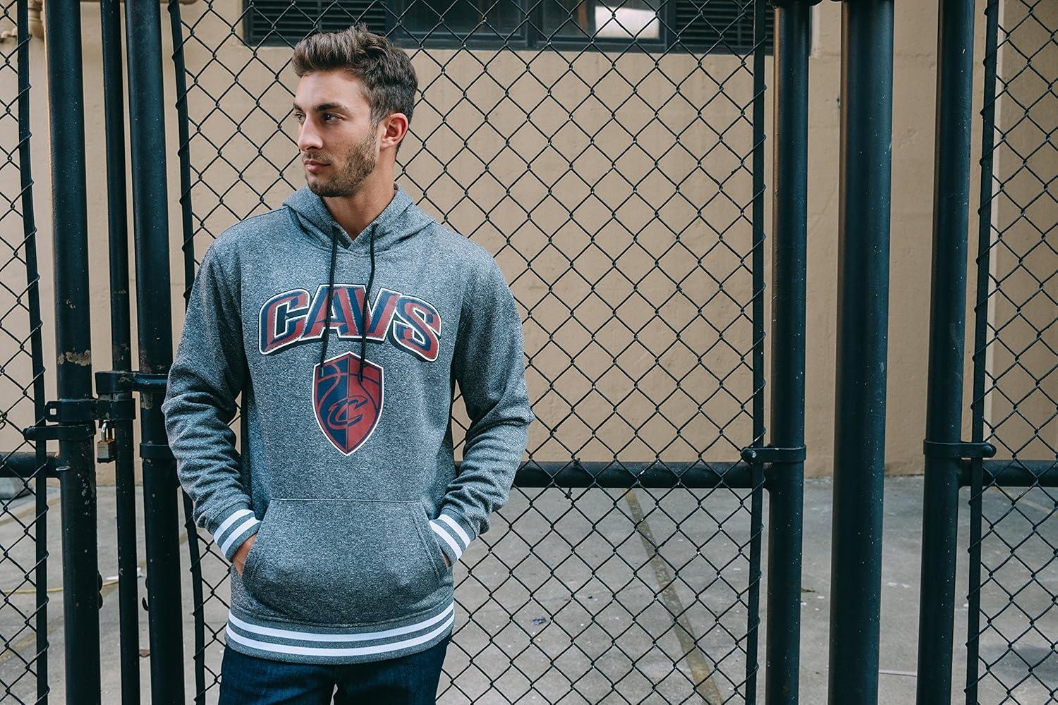 imageUltra Game Mens NBA Official Soft Fleece Hoodie SweatshirtHeather Charcoal