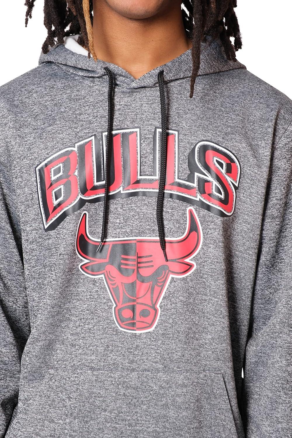 imageUltra Game Mens NBA Official Soft Fleece Hoodie SweatshirtHeather Charcoal