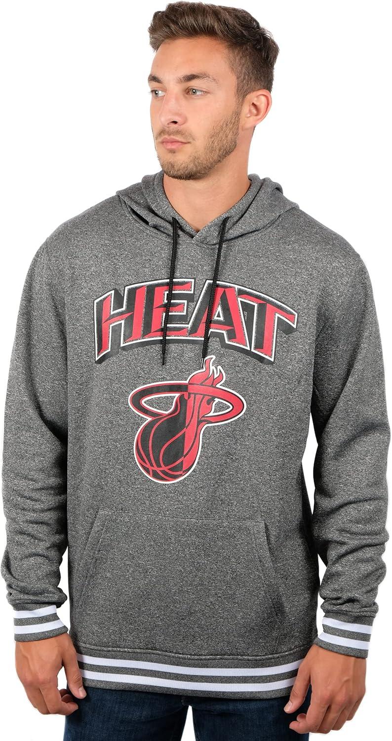 imageUltra Game Mens NBA Official Soft Fleece Hoodie SweatshirtHeather Charcoal