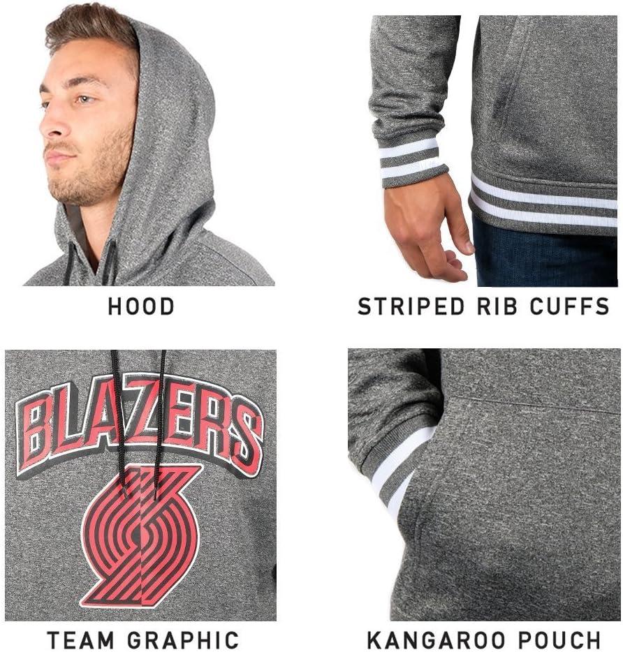 imageUltra Game Mens NBA Official Soft Fleece Hoodie SweatshirtHeather Charcoal
