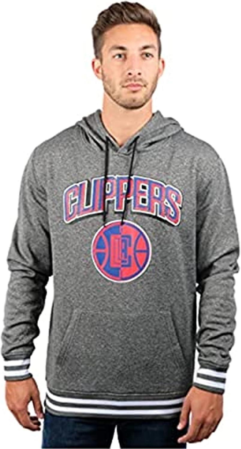 imageUltra Game Mens NBA Official Soft Fleece Hoodie SweatshirtHeather Charcoal