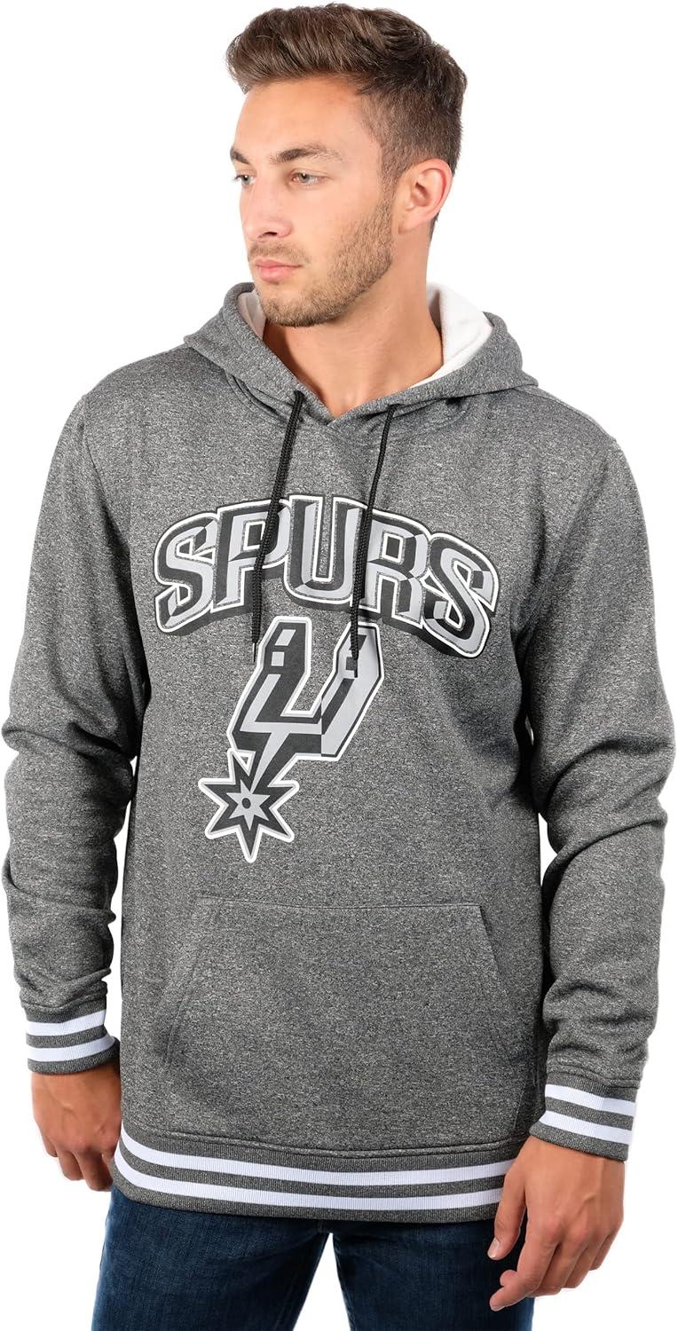 imageUltra Game Mens NBA Official Soft Fleece Hoodie SweatshirtHeather Charcoal