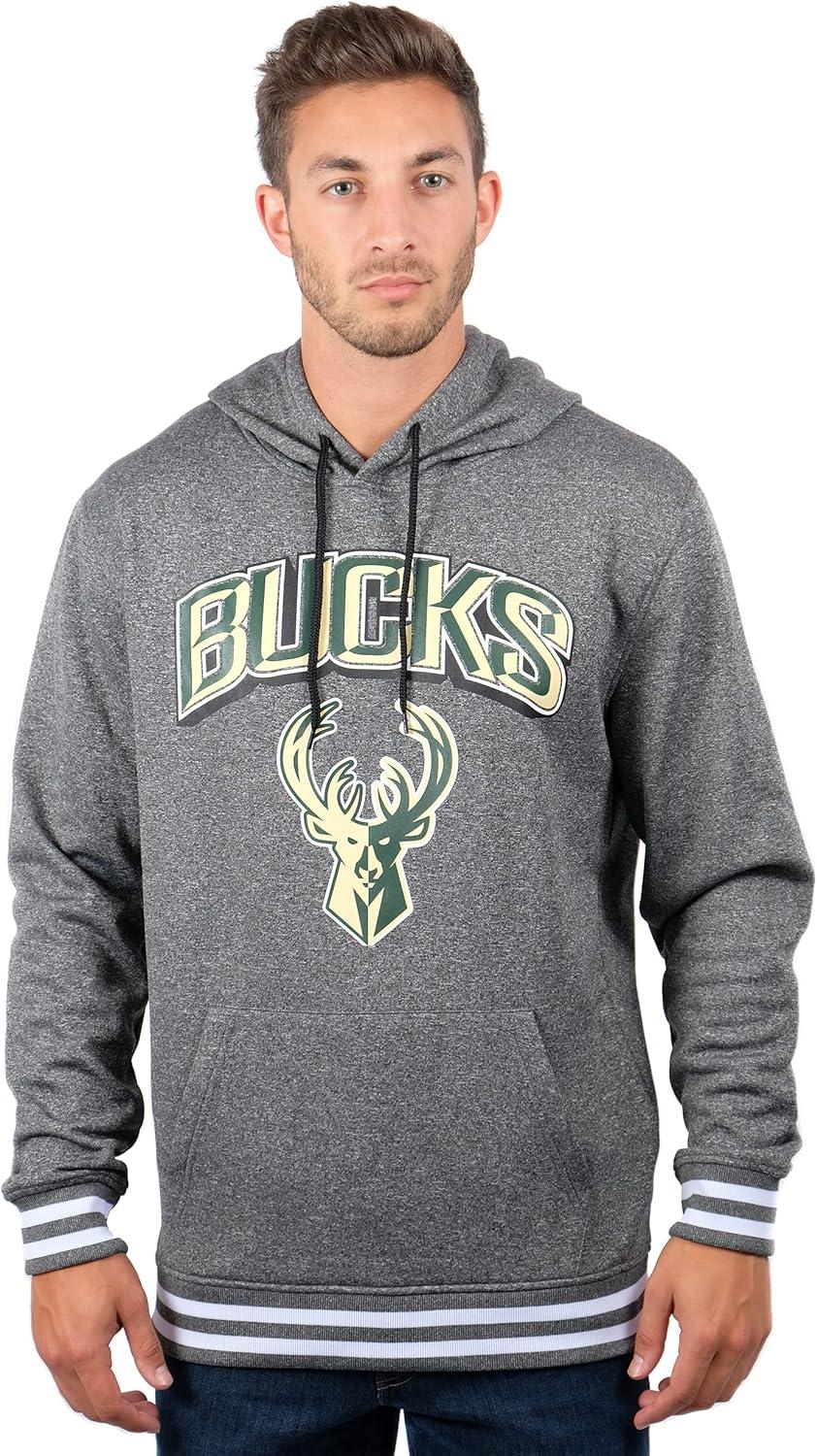 imageUltra Game Mens NBA Official Soft Fleece Hoodie SweatshirtHeather Charcoal