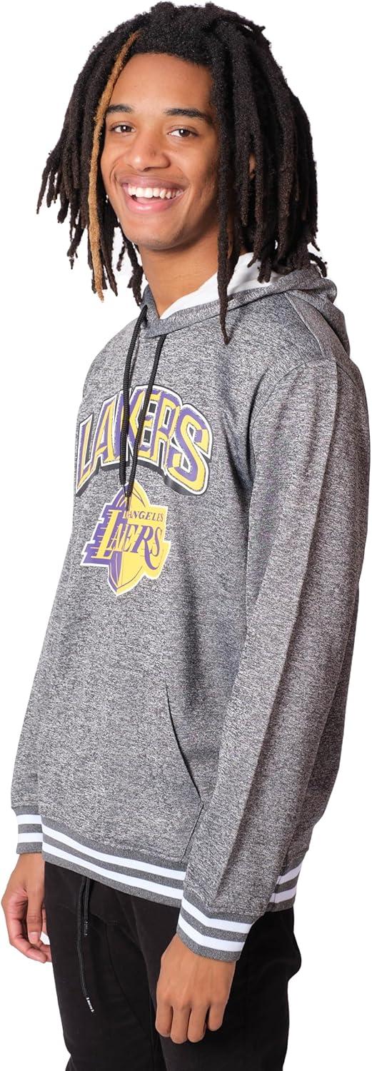 imageUltra Game Mens NBA Official Soft Fleece Hoodie SweatshirtHeather Charcoal