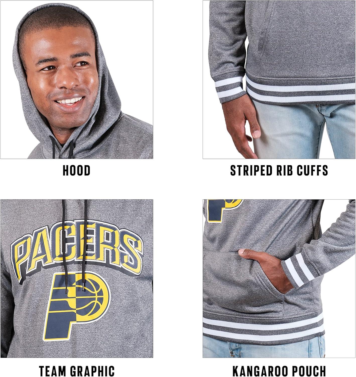 imageUltra Game Mens NBA Official Soft Fleece Hoodie SweatshirtHeather Charcoal