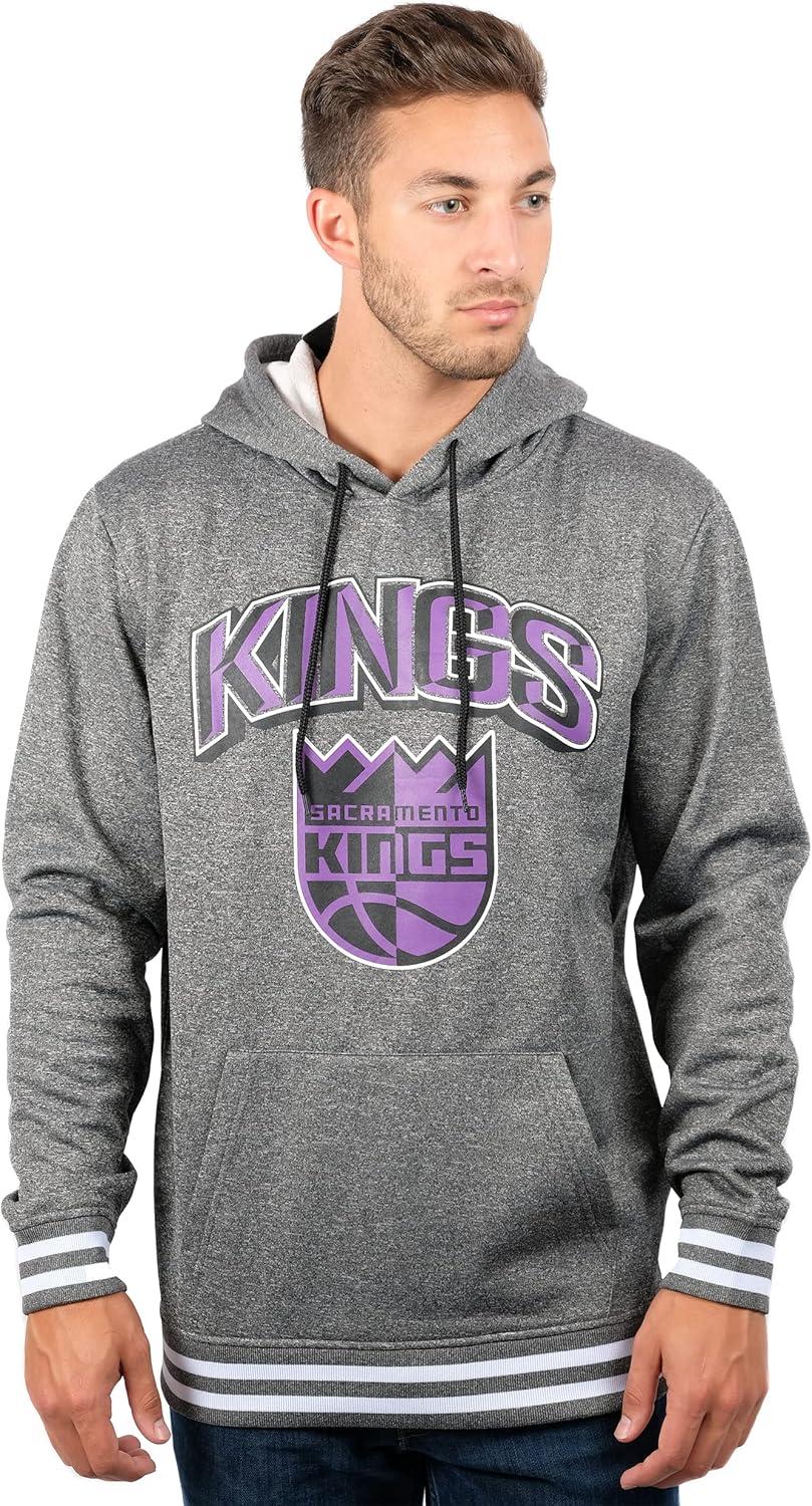 imageUltra Game Mens NBA Official Soft Fleece Hoodie SweatshirtHeather Charcoal