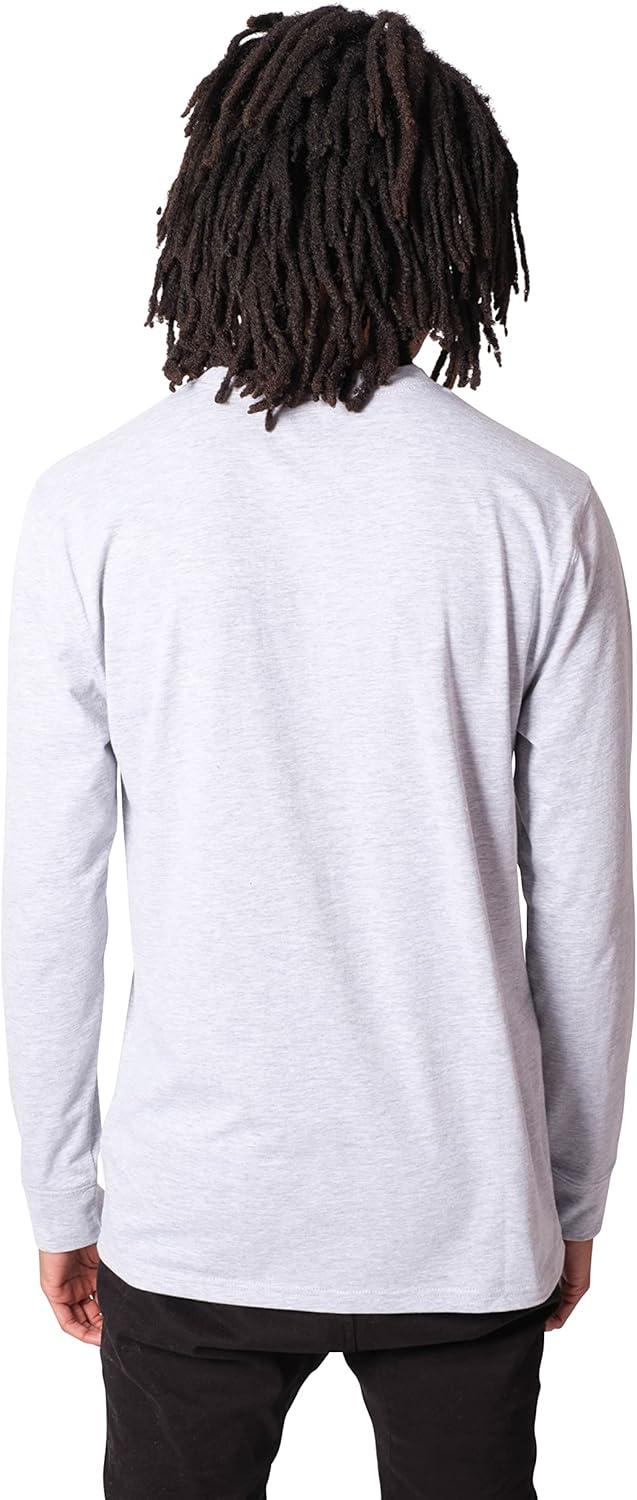 imageUltra Game Mens NBA Official Super Soft Supreme Long Sleeve TShirtHeather Gray