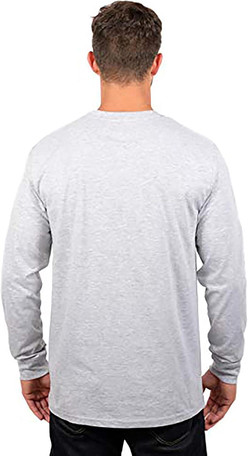 imageUltra Game Mens NBA Official Super Soft Supreme Long Sleeve TShirtHeather Gray