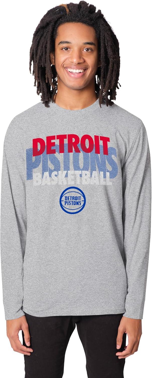 imageUltra Game Mens NBA Official Super Soft Supreme Long Sleeve TShirtHeather Gray