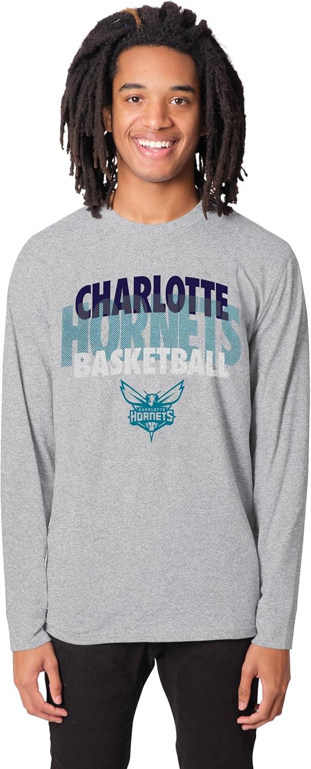 imageUltra Game Mens NBA Official Super Soft Supreme Long Sleeve TShirtHeather Gray