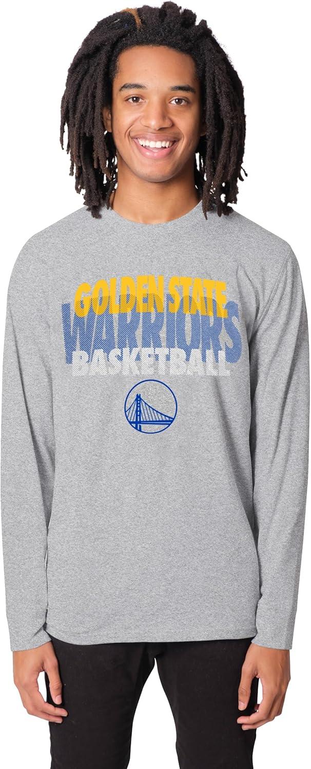 imageUltra Game Mens NBA Official Super Soft Supreme Long Sleeve TShirtHeather Gray