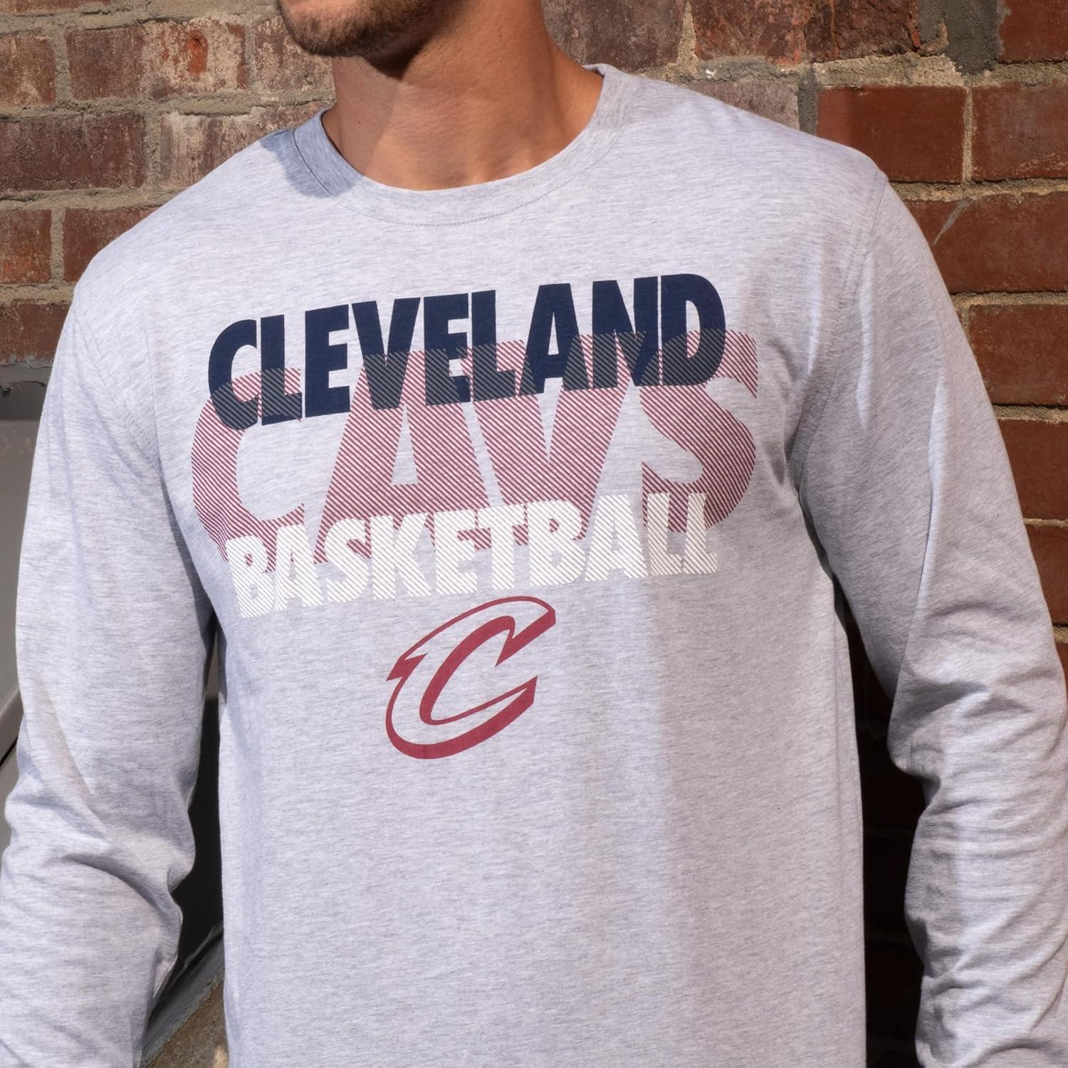 imageUltra Game Mens NBA Official Super Soft Supreme Long Sleeve TShirtHeather Gray