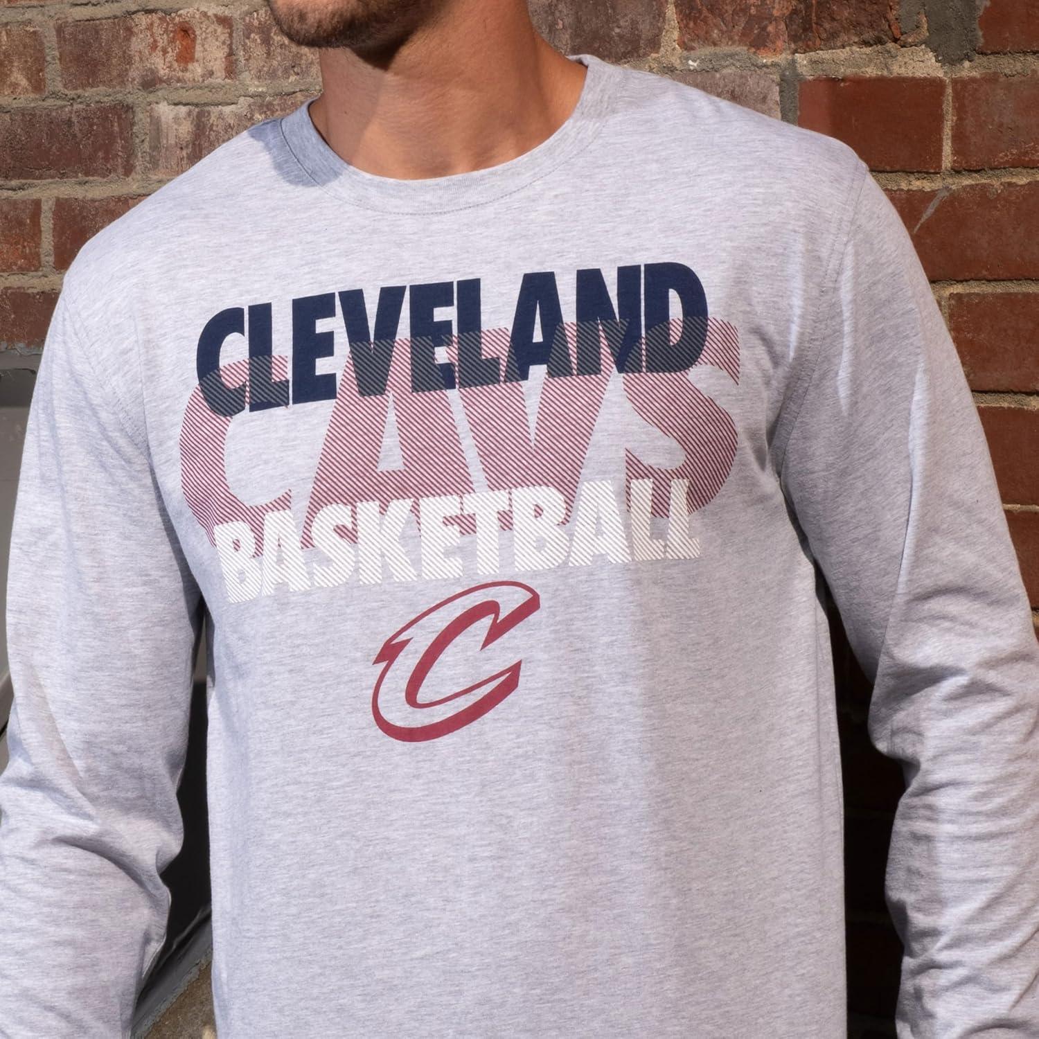 imageUltra Game Mens NBA Official Super Soft Supreme Long Sleeve TShirtHeather Gray