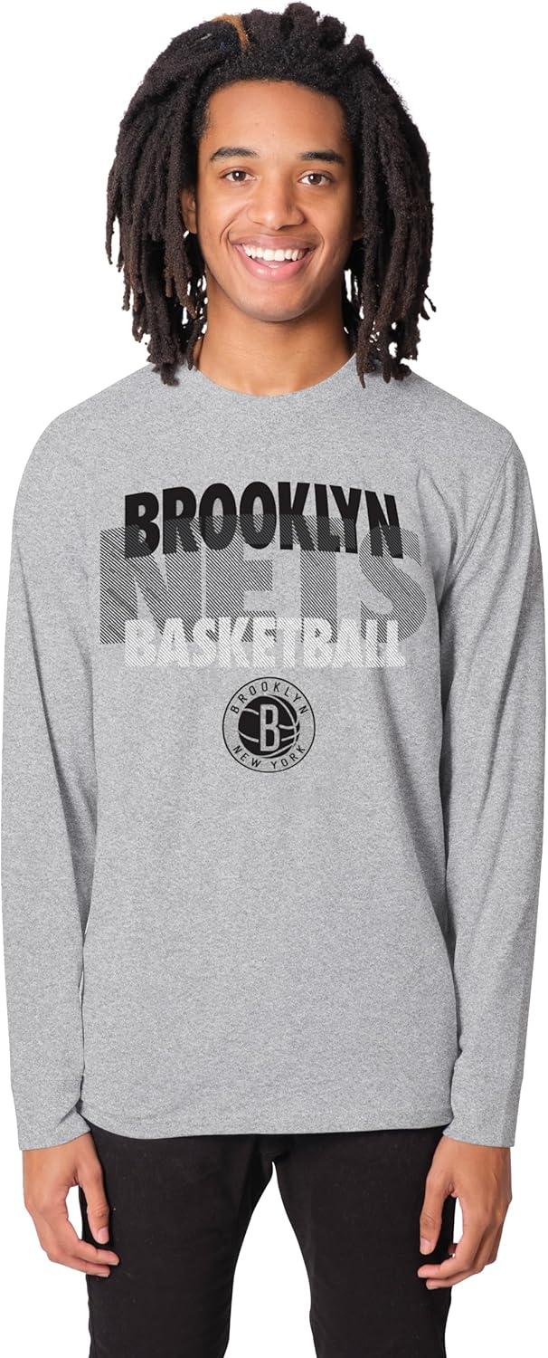 imageUltra Game Mens NBA Official Super Soft Supreme Long Sleeve TShirtHeather Gray