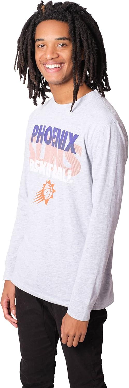 imageUltra Game Mens NBA Official Super Soft Supreme Long Sleeve TShirtHeather Gray