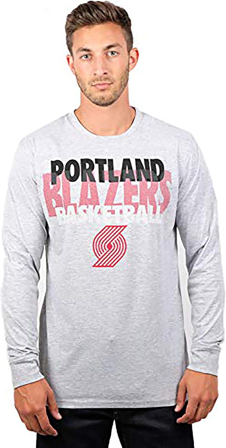 imageUltra Game Mens NBA Official Super Soft Supreme Long Sleeve TShirtHeather Gray