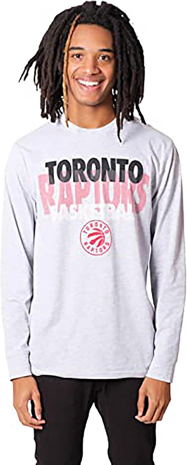imageUltra Game Mens NBA Official Super Soft Supreme Long Sleeve TShirtHeather Gray
