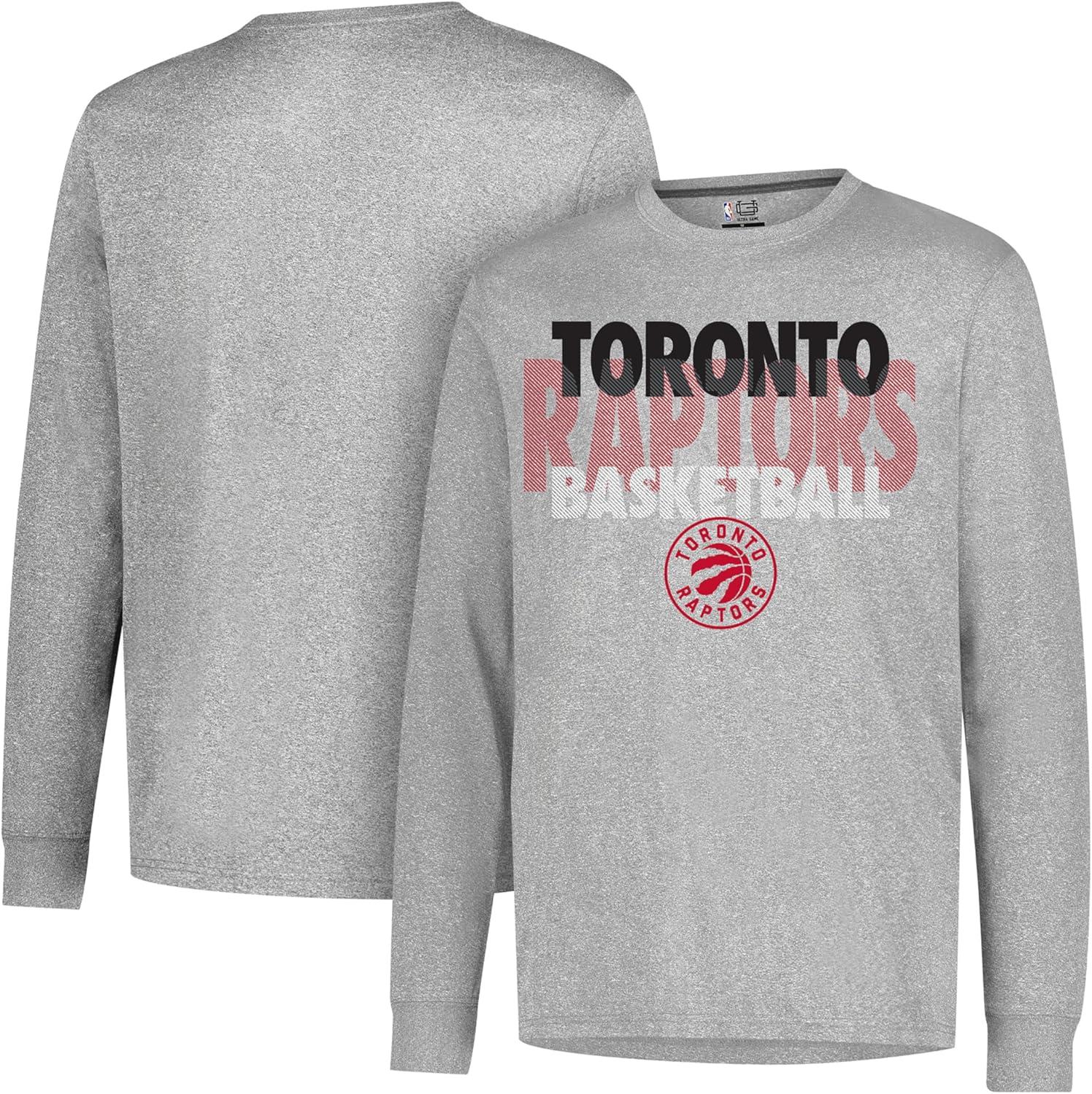 imageUltra Game Mens NBA Official Super Soft Supreme Long Sleeve TShirtHeather Gray