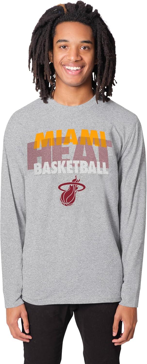 imageUltra Game Mens NBA Official Super Soft Supreme Long Sleeve TShirtHeather Gray
